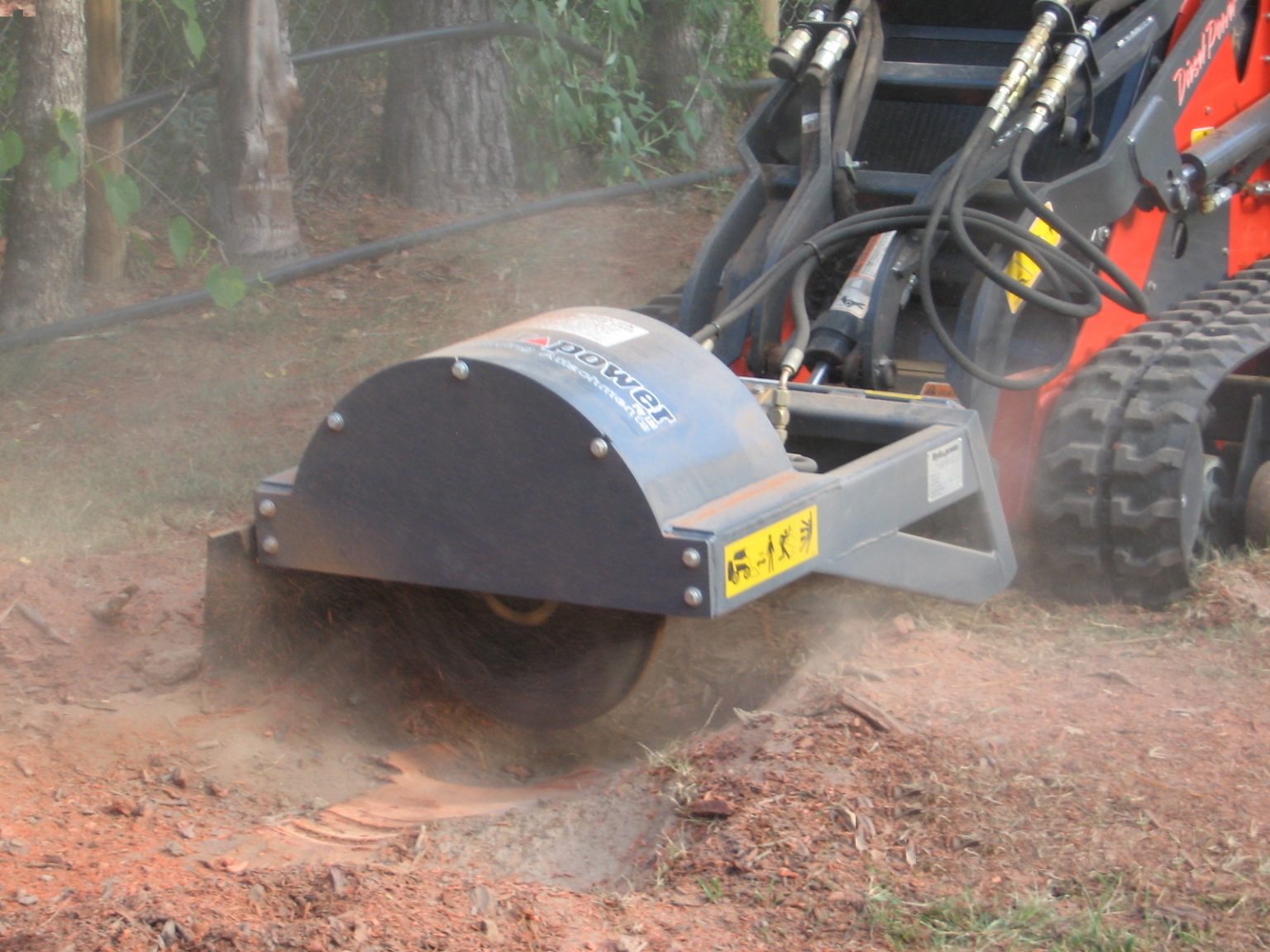 Stump Grinder Hydraulic Skid Steer Attachment Hydrapower